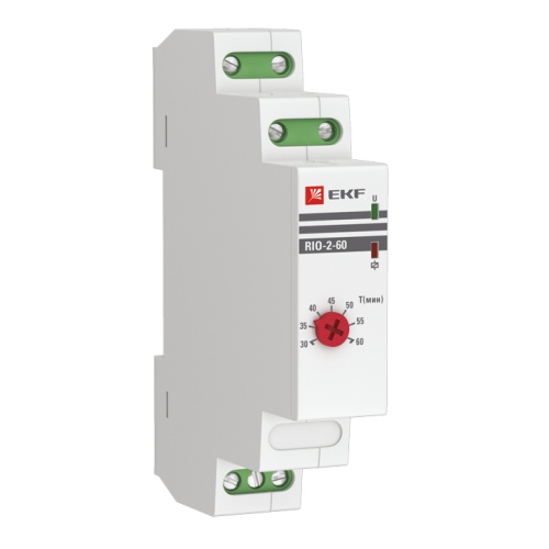 Импульсное реле с задержкой отключения RIO-2-60 (30-60 мин) PROxima | код rio-2-60 | EKF Импульсное реле с задержкой отключения RIO-2-60 (30-60 мин) PROxima | код rio-2-60 | EKF