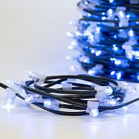 Гирлянда светодиодная "LED ClipLight" 1.5м 665LED син. 80Вт 12В IP65 провод черн. (уп.100м) Neon-Night 325-123