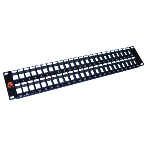 Патч-панель наборная, 48 портов, 2U | код LAN-PP48OK-UTP | LANMASTER