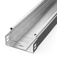 Лоток неперфорированный Стандарт INOX (AISI 304) 100х50х3000 (0,8 мм) (3 м/уп) Промрукав | код PR16.2282 | ПРОМРУКАВ