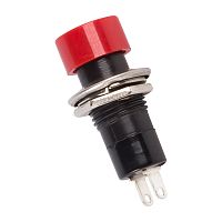 Выключатель-кнопка 250V 1А (2с) ON-OFF красная REXANT | код 36-3060 | REXANT
