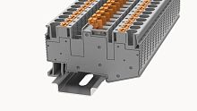 DS6-MT-01P-11-00Z(H), Клемма PUSH-IN, 6 мм.кв., с размыкателем, серый, шт | код 11040000205 | DEGSON