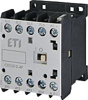 Контактор миниатюрный CEC 12.4P 230V АС (12A, 5,5kW, AC3) 4р (4 н.о.) | код 004641202 | ETI