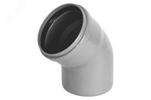 Отвод НПВХ внутренняя канализация 110 мм. 15 градусов | код 2391075 | Хемкор