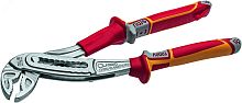 Клещи переставные ClassicPlus диэлектрические 1000В VDE 240мм, покрытие Crom, рукоятки SoftGripp 3K | код 1651-49-VDE-240 | NWS