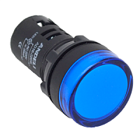 Световой индикатор AD16-22DS(LED)матрица d22мм синий 220В AC (ANDELI) | код ADL10-148 | ANDELI