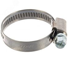 Хомут червячный 110-130/9 W2 нержавеющая сталь 1Л 110-130-7 Н ГОСТ 28191-89 | код H110-130ECO42 | Мир хомутов