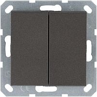 Кнопка 2-кл. 10А IP20 с переключающим контактом механизм мокко Jasmart G3020Z