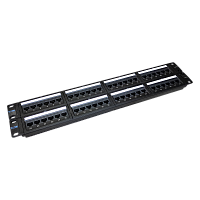 Патч-панель TWT 48 портов, UTP, кат.5E, 2U | код TWT-PP48UTP | TWT
