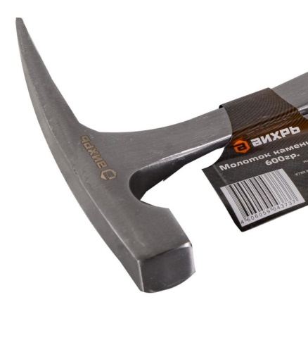 Молоток каменщика 600г двухкомпонентн. рукоятка; цельнометал. Вихрь 73/6/8/10 фото 4