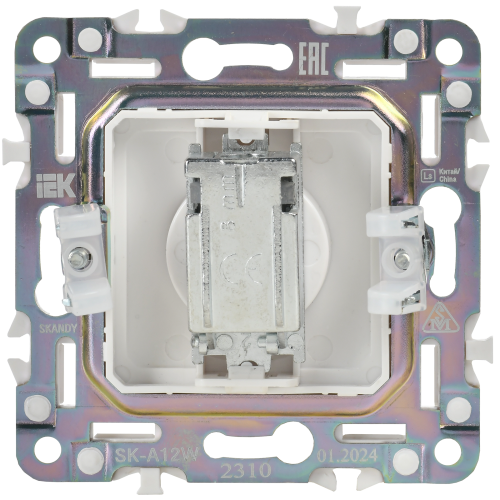 SKANDY Розетка TV оконечная SK-A12W арктический белый IEKновинка | код SK-A10-O-K01 | IEK фото 2