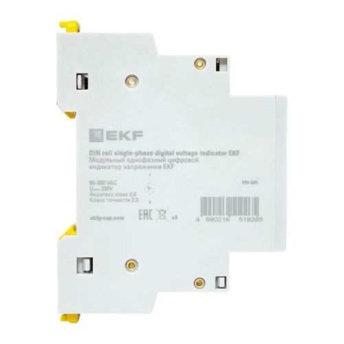 Модульный однофазный цифровой индикатор напряжения EKF | код VDI-G31 | EKF фото 5 Модульный однофазный цифровой индикатор напряжения EKF | код VDI-G31 | EKF фото 5