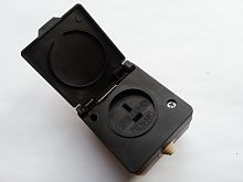 Розетка РШ 42В 10А брызгозащищенная наружная IP43 | код. 42101 | Переноска