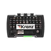 Набор бит с магнитным держателем, пластиковый кейс, 32 шт KRANZ | код KR-92-0464 | KRANZ