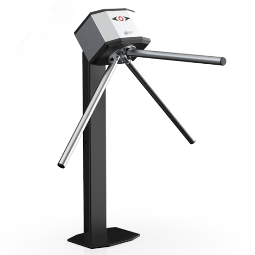 Турникет-трипод тумбовый электромеханический Cube C-05 с планками антипаника, пульт управления в комплекте | код ВЗР2515.001-01 | Oxgard