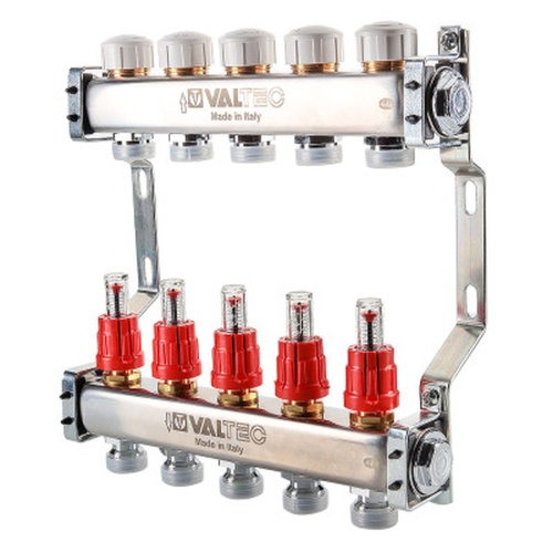 Блок колл. с расход. 1"х10 вых Евроконус 3/4 | код. VTc.584.EMNX.0610 | VALTEC
