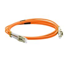 Патч-корд оптический TWT, PVC, дуплексный, LC/PC-LC/PC, MM 50/125, 1.0 м | код TWT-2LC-2LC/OM2-1.0 | TWT