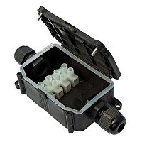 Коробка распределительная RUICHI BOX-2-1 IP65 2pin CA10 10A/450V, пластик | код 103388 | Ruichi