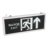Светильник Аварийный ВЫХОД EXIT В ДВЕРЬ ПРЯМО REXANT светодиодный | код 74-0050 | REXANT