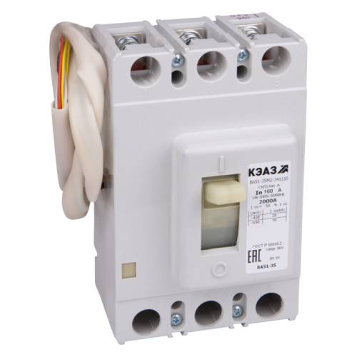 Выключатель нагрузки ВА51-35М2-301810-250А-690AC/440DC-НР110AC/DC-УХЛ3-КЭАЗ (1 шт.) КЭАЗ | код 245050 | КЭАЗ