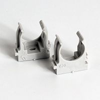 Крепеж-клипса для монтажного пистолета d20мм сер. (уп.100шт) TOKOV ELECTRIC TKE-LC-20-ZP-C06/100