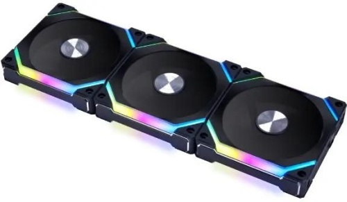 Вентилятор для корпуса Lian-Li Uni Fan SL120 V2 ARGB 120х120x28 черный 7-pin 29.2дБ (упак.:3шт) (G99.12SLV23B.00) Ret | код 2011459 | LIAN-LI