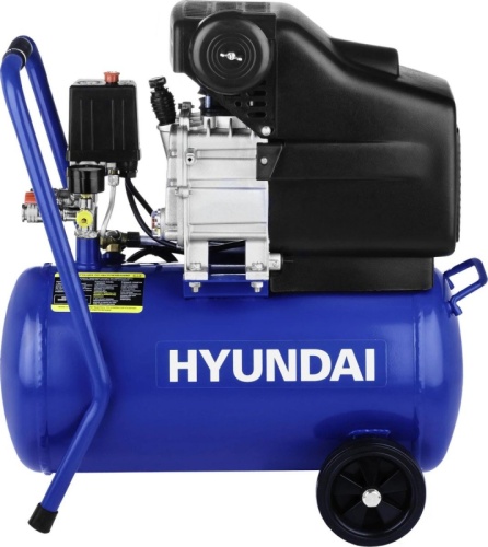 Компрессор поршневой Hyundai HYC 2324 масляный 230л/мин 24л 1500Вт синий/черный | код 1777737 | HYUNDAI