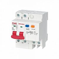 Диф. автомат YCB6HLE-63 63А 2P 4,5кА 300мА B AC (электрон.) | код A000955 | CNC