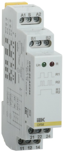 Реле импульсное ORM 2 контакта 230В AC | код ORM-02-AC230 | IEK