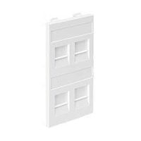 Connect Адаптер на 4 RJ45 CJ545U(FM) CJ546U(FM) шторки CIMA-модуль 52x108мм SC графит | код S76C-14 | Simon