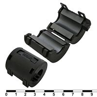 Фильтр ферритовый на провод RUICHI ZCAT3035-1330-BK, чёрный, в корпусе | код 72359 | Ruichi