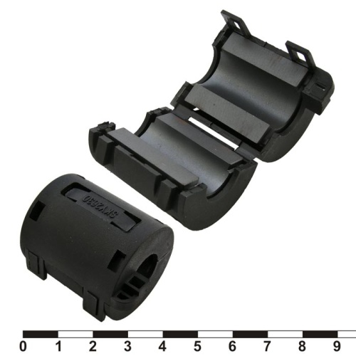 Фильтр ферритовый на провод RUICHI ZCAT3035-1330-BK, чёрный, в корпусе | код 72359 | Ruichi