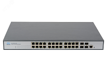 Управляемый L2 PoE коммутатор GIGALINK 24 Base-T 1000Mb/s | код GL-SW-G204-24P | Gigalink