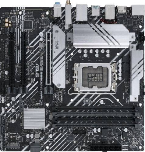 Материнская плата Asus PRIME B660M-A WIFI D4 Soc-1700 Intel B660 4xDDR4 mATX AC`97 8ch(7.1) GbLAN RAID+HDMI+DP | код 1676846 | Asus