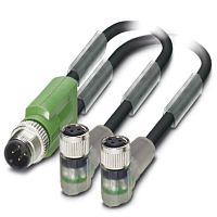 Кабель для датчика / исполнительного элемента SAC-3P-M12Y/2X0,3-PUR/M 8FR-2L | код 1671412 | PHOENIX CONTACT