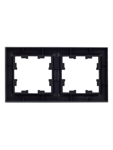 BRITE Рамка 2-местная РУ-2-БрГ графит | код BR-M22-K53 | IEK фото 6