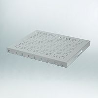 Полка для 19” щита, стационарная на 70кг, выдвижная на 40кг, глубина 565мм, RAL7035 | код EURI-000565 | ETA