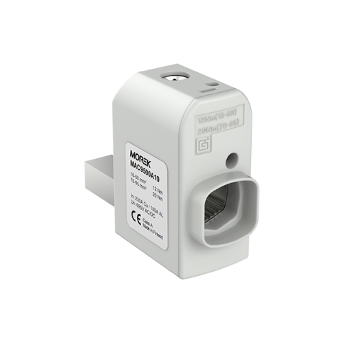 Коннектор SR95 1xAl/Cu, 16_95mm?, 230/180A Al/Cu, 690V, стандартный | код MAC9500A10 | MOREK