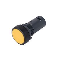 Кнопка SB7 моноблочная 22мм черная с возвратом, пластик, 1НО, IP65 | код SB7NA51 | Systeme Electric