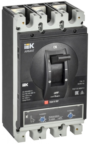 ARMAT Авт. выкл. лит. корпус 3P I 150кА 630А ТМ рег. IEK | код AR-MCCB-3I-150-0630A-ATUC | IEK