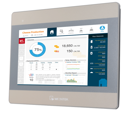 MT8103iE 600MHz RISC CPU, 10.1” TFT, 16.7M-color HMI, with Easy Access 2.0, support Wi-Fi | код 00-06108175 | Weintek