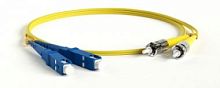 Патч-корд оптический TWT, PVC, дуплексный, ST/UPC-SC/UPC, SM OS2, 0.5 м | код TWT-2ST-2SC/SU-0.5 | TWT