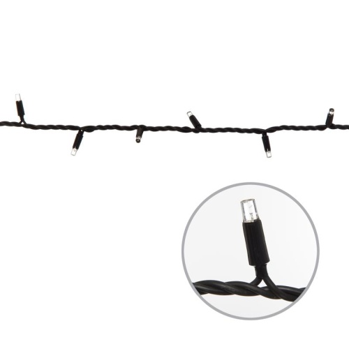 Гирлянда светодиодная с контроллером 10м 120 светодиодов Провод черный ULD-S1000-120/DBA WHITE IP67 | код UL-00005264 | Uniel