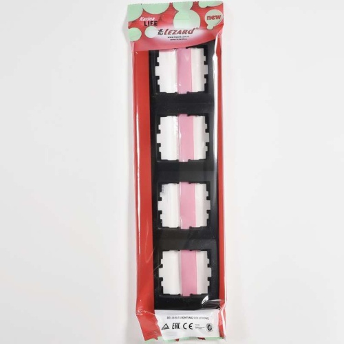 Рамка 4-м Karina Life вертикал. черн. бархат LEZARD 708-4200-154 фото 4