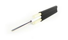 Hyperline FO-STF-OUT-50-16-PE-BK Кабель волоконно-оптический 50/125 (OM2) многомодовый. плоский. 16 волокон. со стеклопласт. прутками. волокна в оптическом модуле с гидрофобным гелем (loose tube). для внешней прокладки. 3кН. PE. -50 С - +70 С. черный Код