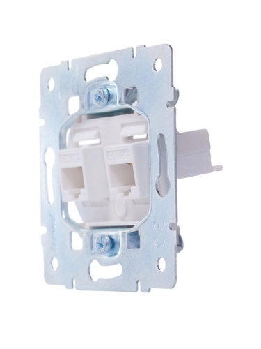 VESNA Розетка компьютерная двойная белая | код 742-0288-141 | LEZARD фото 6 VESNA Розетка компьютерная двойная белая | код 742-0288-141 | LEZARD фото 6