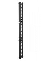 Организатор вертикальный с крышкой 42U с пласт.пальцами D9000 для шкафов 750мм (уп.2шт) Eurolan 60A-18-42-16-31BL