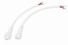Соединительный кабель (2pin) герметичный (IP67) 2х1,0мм кв белый REXANT | код 11-9820 | REXANT