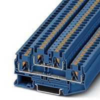 Двухъярусные клеммы PTTB 4 BU | код 3211793 | PHOENIX CONTACT