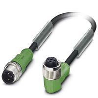 Кабель для датчика / исполнительного элемента SAC-3P-M12MS/ 0,6-PUR/M12FR B | код 1668409 | PHOENIX CONTACT